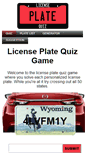 Mobile Screenshot of licenseplatequiz.com